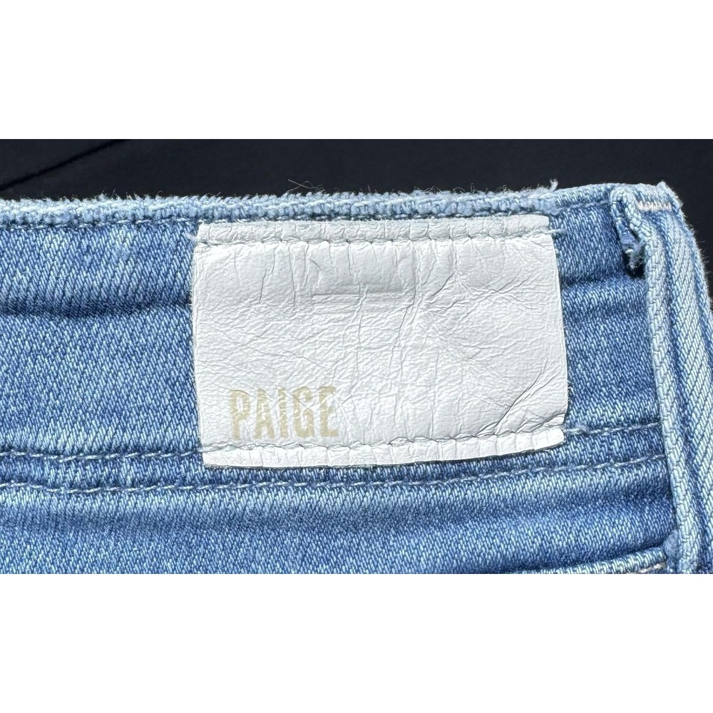 PAIGE Anessa High Rise Patch Pocket Wide Leg Jeans Bebop Raw Hem Crop Size 30 - Picture 8 of 10